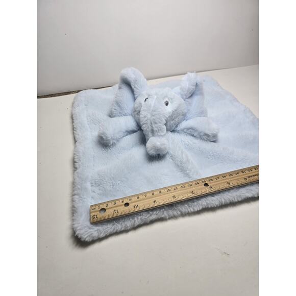 SL Home Fashions Lovey Elephant Baby Security Blanket Plush Stuffed Blue - Picture 3 of 3